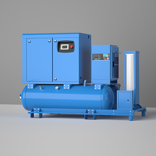 4 in 1 22kw due serbatoi magneti permanenti di conversione di frequenza a vite compressore d'aria