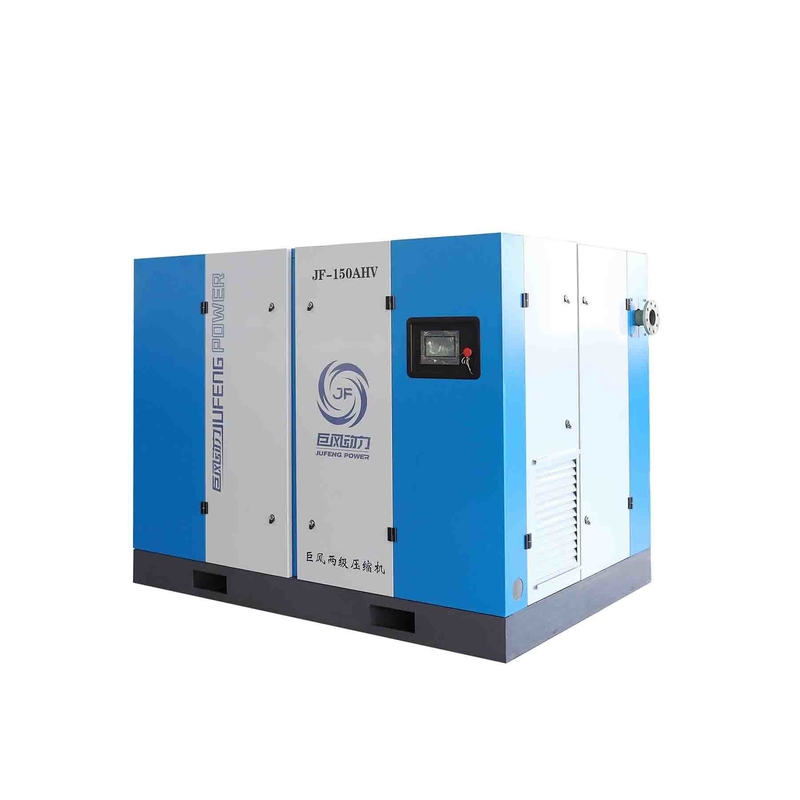 150hp 110kw Compressore a vite a doppio stadio Compressore ad aria a vite a magnete permanente orizzontale