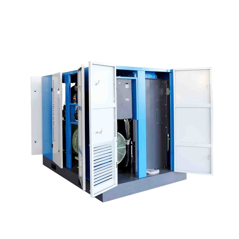 150hp 110kw Compressore a vite a doppio stadio Compressore ad aria a vite a magnete permanente orizzontale