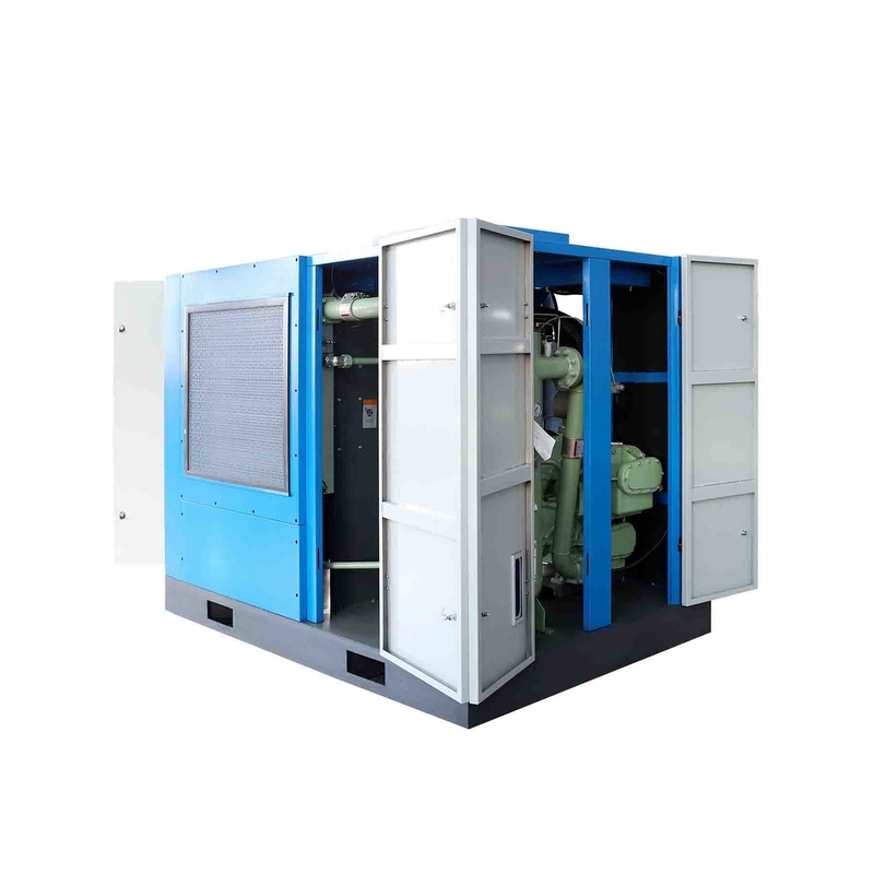 150hp 110kw Compressore a vite a doppio stadio Compressore ad aria a vite a magnete permanente orizzontale