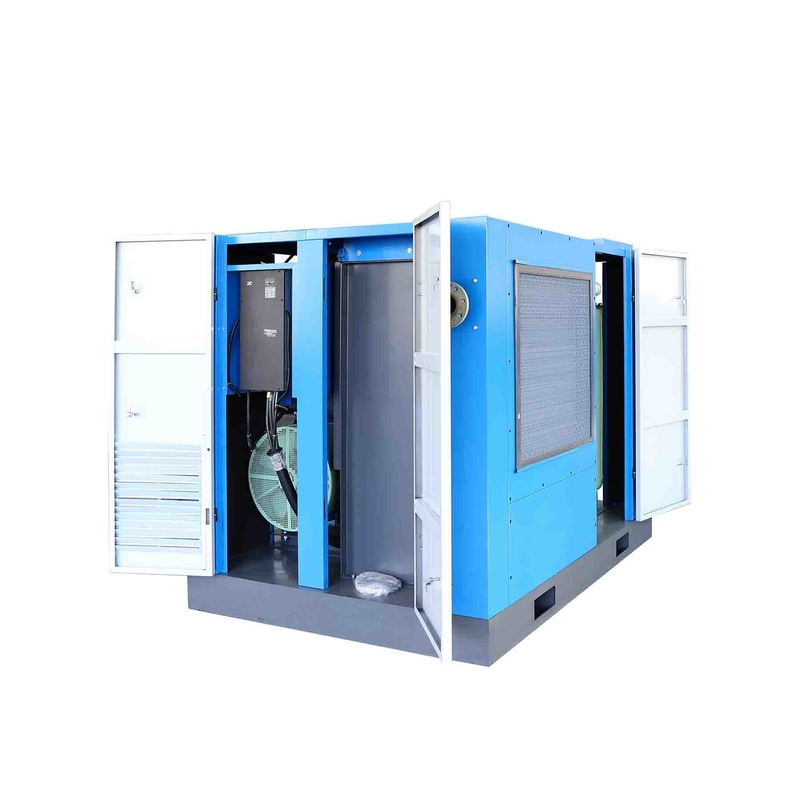 150hp 110kw Compressore a vite a doppio stadio Compressore ad aria a vite a magnete permanente orizzontale