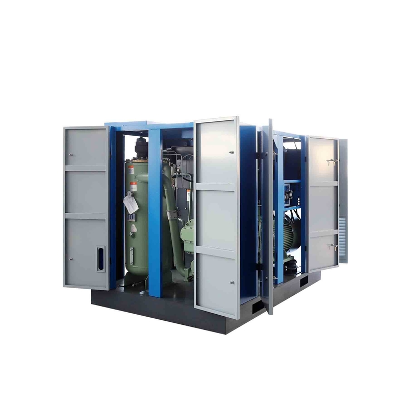 150hp 110kw Compressore a vite a doppio stadio Compressore ad aria a vite a magnete permanente orizzontale