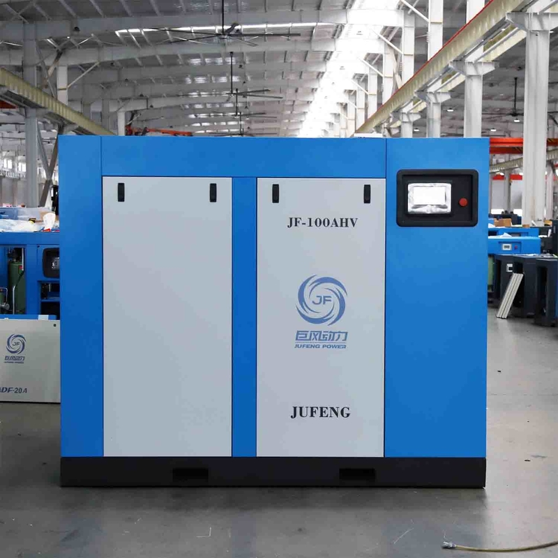 Compressore d'aria a vite a compressione a due fasi a raffreddamento liquido da 100 CV 75 kW 5 anni di garanzia