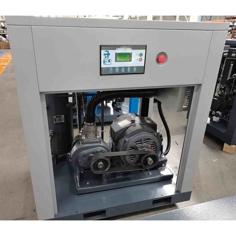 Tipo elettrico Voltaggio personalizzato 5.5kw - 75kw Compressore d'aria a vite a cinghia